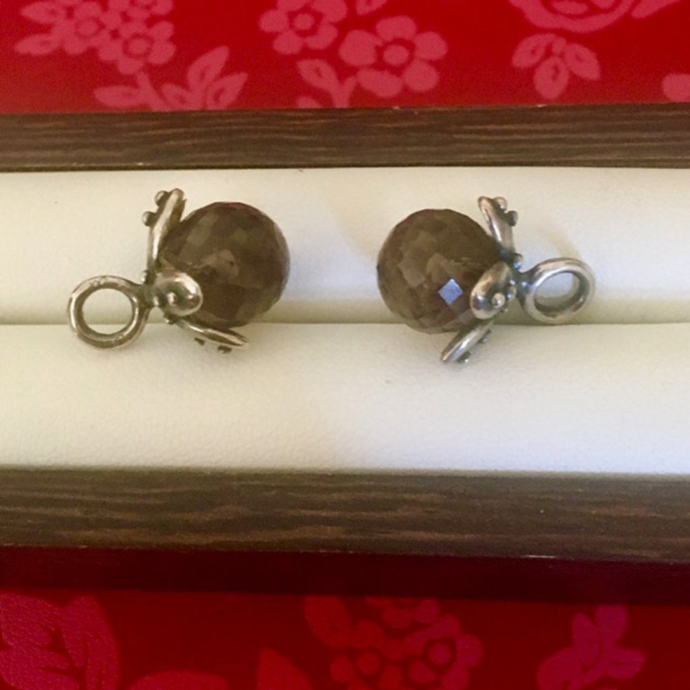 Trollbeads Smoky Quartz Faceted Tassels